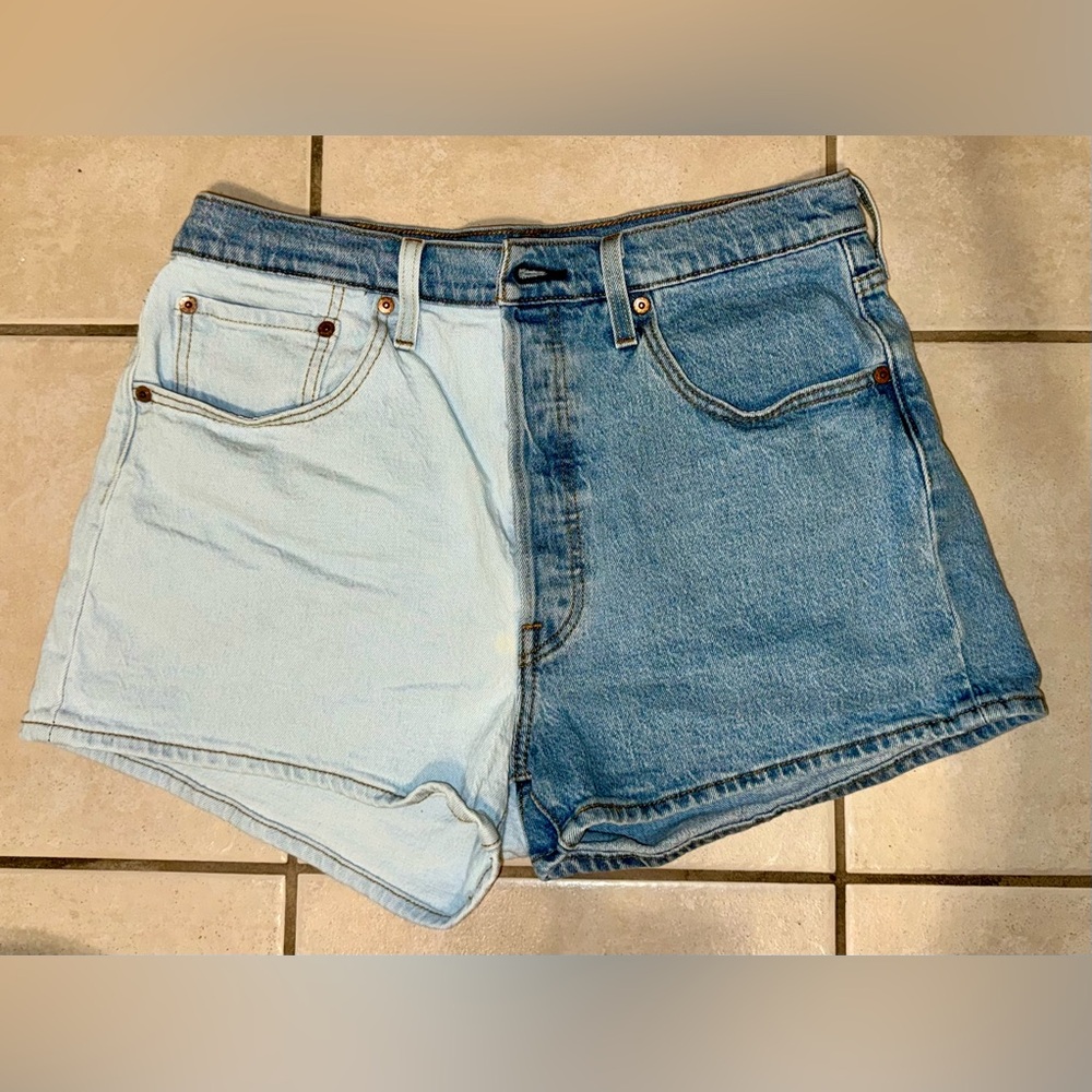 Levi's Blue Jean Shorts - Two-tone 501